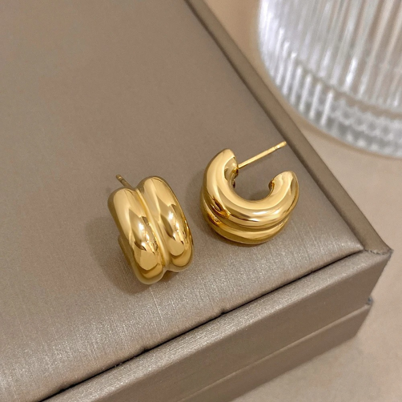 Large Gold Hoop Earrings