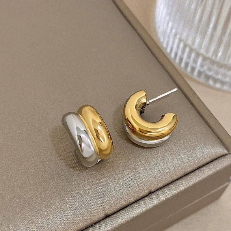 Large Gold Hoop Earrings
