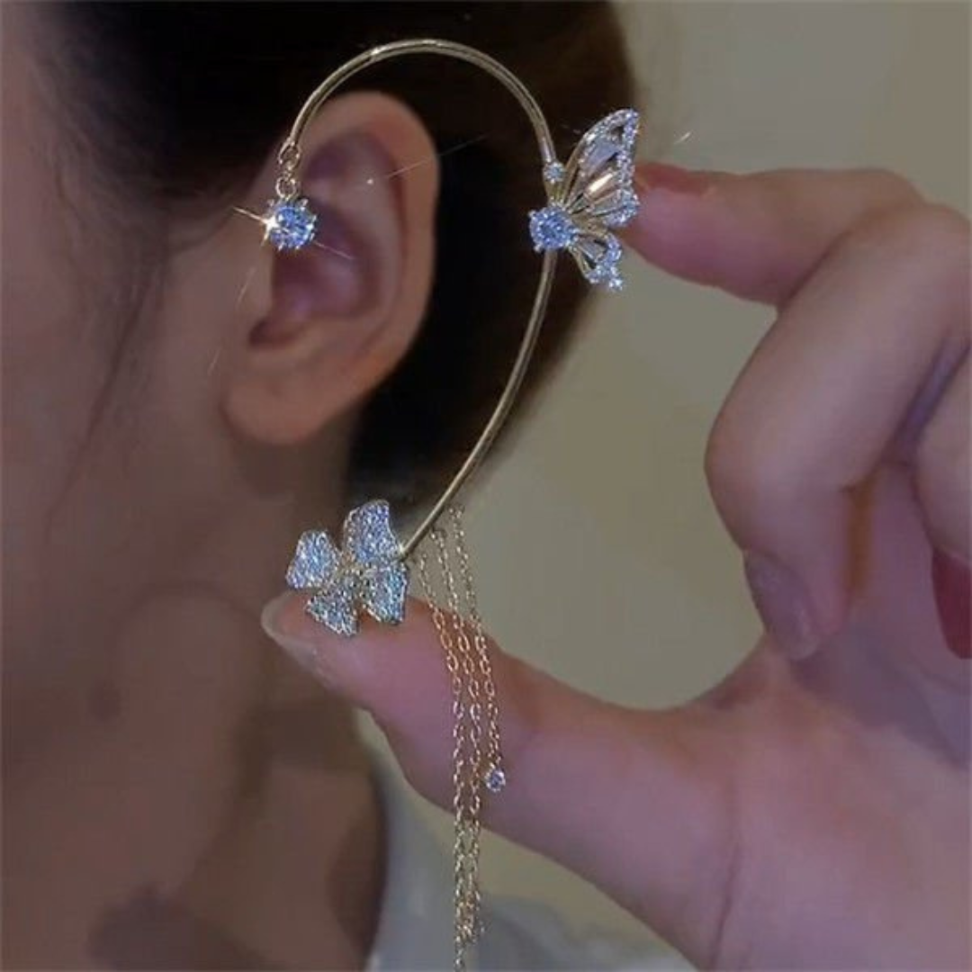 Silver Butterfly Earrings