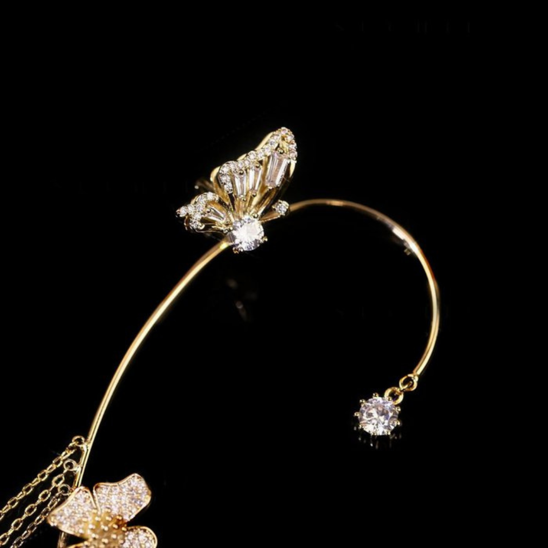 Silver Butterfly Earrings