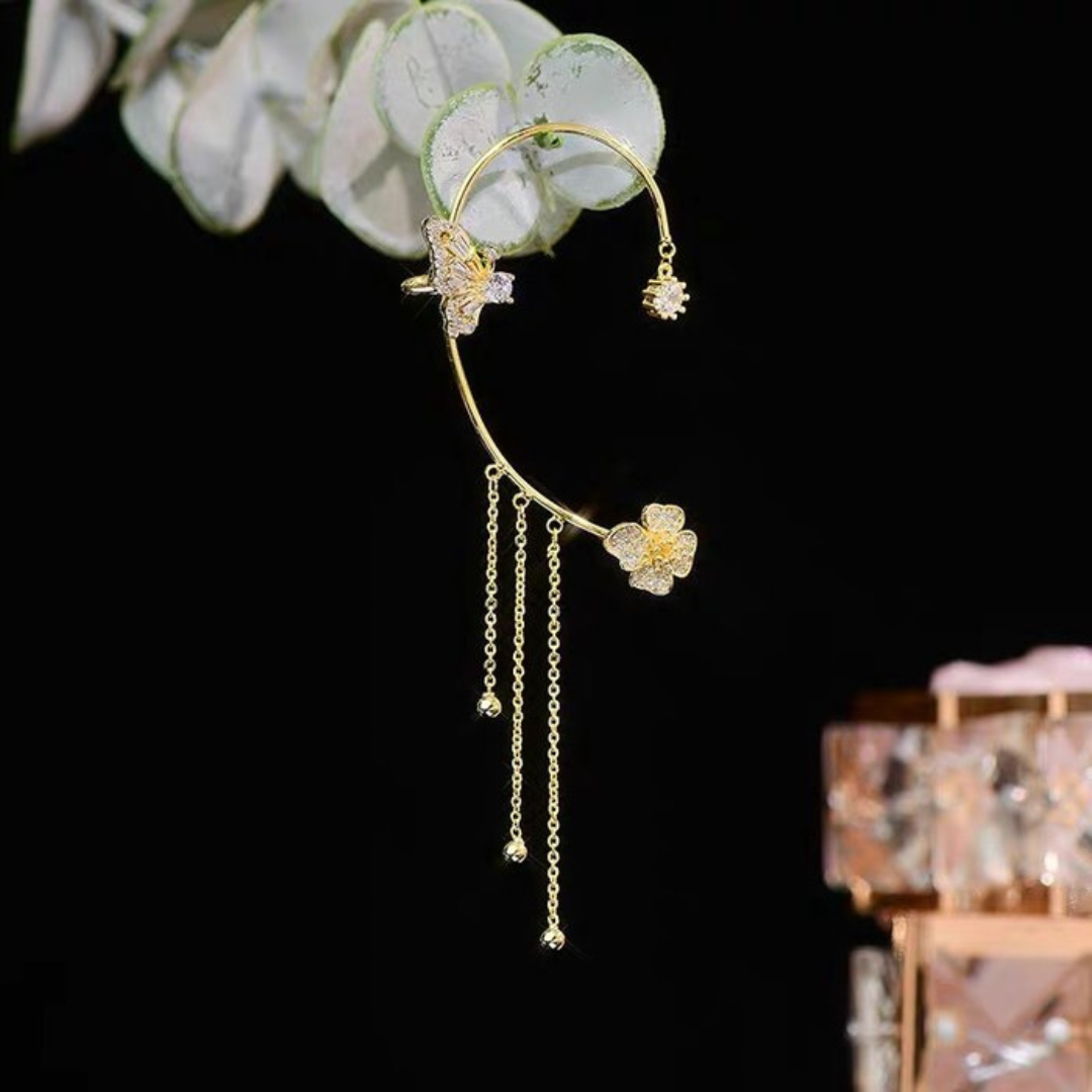 Silver Butterfly Earrings
