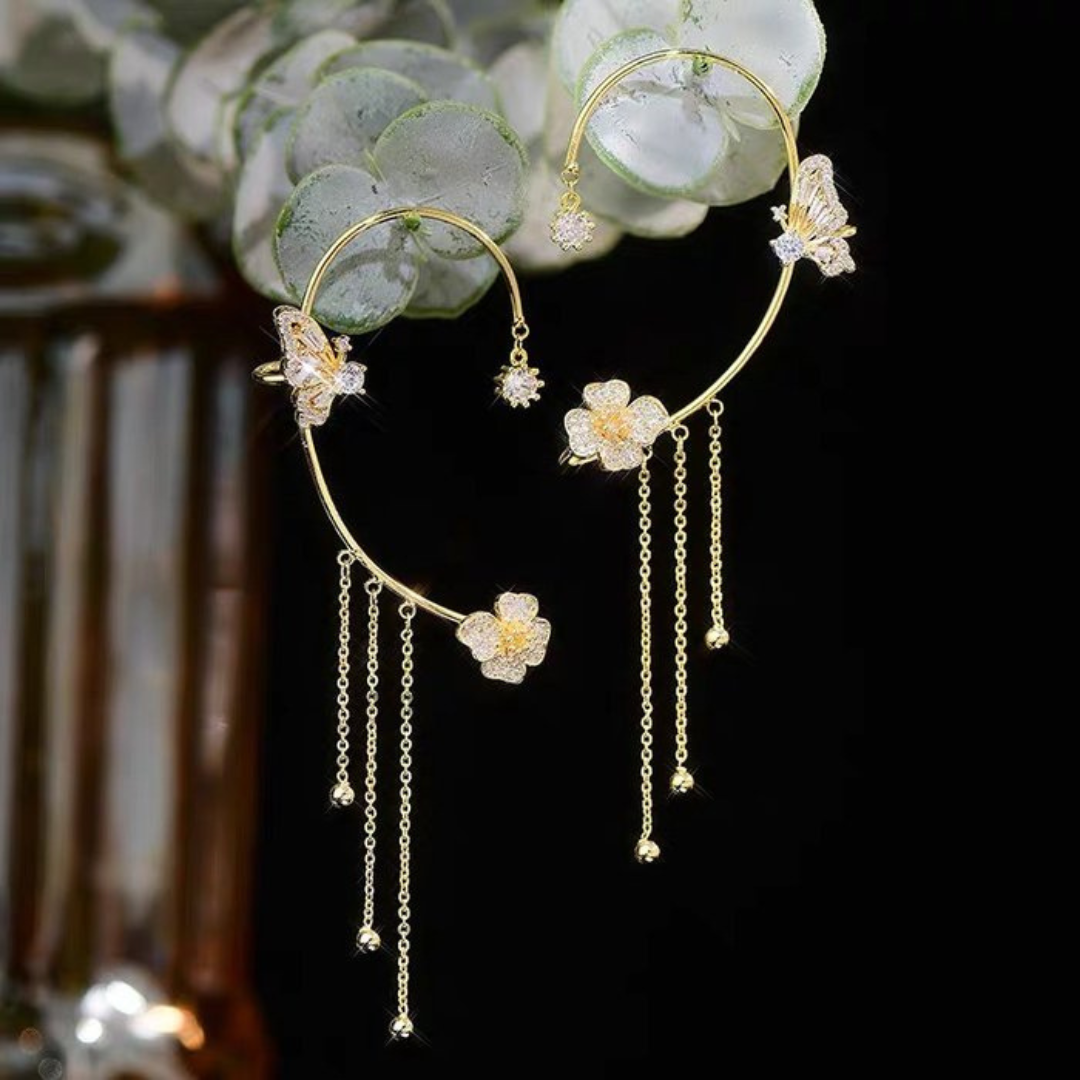 Silver Butterfly Earrings