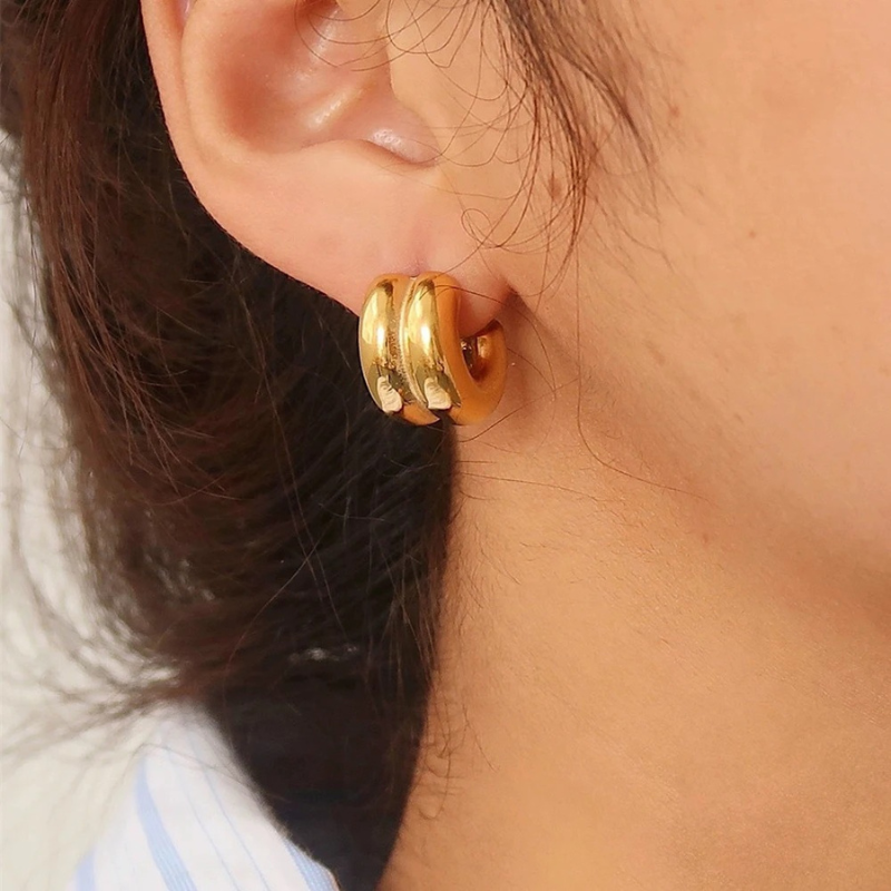 Large Gold Hoop Earrings