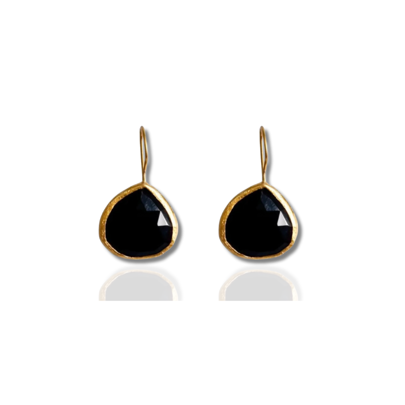 Black Onyx Drop Earrings