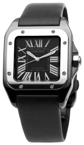 Cartier Men's W2020008 Santos 100 Medium Watch - Jewelry Springs