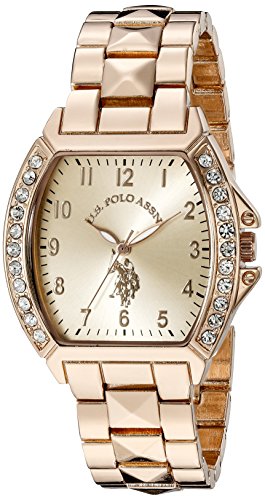 U.S. Polo Assn. Women's USC40074 Rose Gold-Tone Bracelet Watch ...